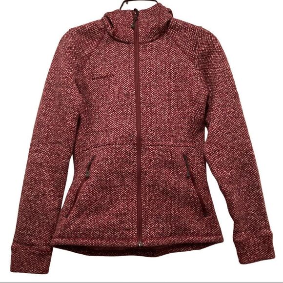 Mammut Kachemak Fleece Hoodie Jacket in Merlot - Picture 2 of 6